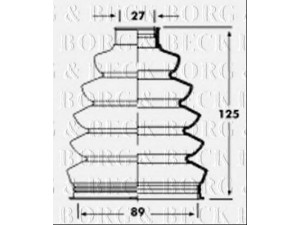 BORG & BECK BCB2358 gofruotoji membrana, kardaninis velenas 
 Ratų pavara -> Gofruotoji membrana
4119973, 4371800, 39241BU125, 39241BU126