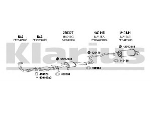 KLARIUS 570178E išmetimo sistema 
 Išmetimo sistema -> Išmetimo sistema, visa