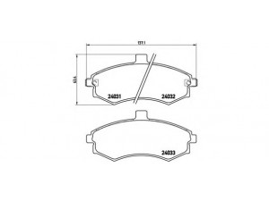 BREMBO P 30 020 stabdžių trinkelių rinkinys, diskinis stabdys 
 Techninės priežiūros dalys -> Papildomas remontas
581012DA30, 581012DA40, 581012SA31