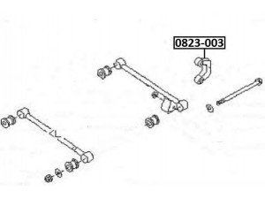 ASVA 0823-003 šarnyro stabilizatorius 
 Ašies montavimas/vairavimo mechanizmas/ratai -> Stabilizatorius/fiksatoriai -> Savaime išsilyginanti atrama
20481-AA001