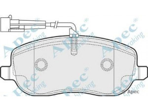 APEC braking PAD1500 stabdžių trinkelių rinkinys, diskinis stabdys 
 Techninės priežiūros dalys -> Papildomas remontas
77363627, 9949552