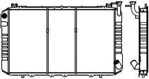 SAKURA  Automotive 1341-0264 radiatorius, variklio aušinimas
