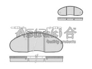 ASHUKI N009-22 stabdžių trinkelių rinkinys, diskinis stabdys 
 Techninės priežiūros dalys -> Papildomas remontas
41060-05N90, 41060-05N93, 41060-08N90