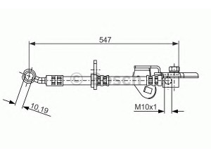 BOSCH 1 987 481 075 stabdžių žarnelė 
 Stabdžių sistema -> Stabdžių žarnelės
01464-SAA-G00, 01464-SAA-G01