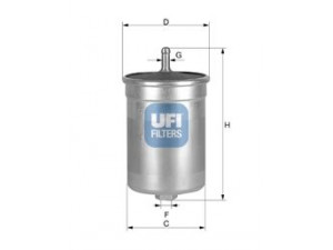 UFI 31.570.00 kuro filtras 
 Techninės priežiūros dalys -> Papildomas remontas
0000927101, 0000927601