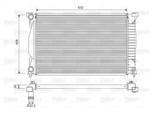 VALEO 734269 radiatorius, variklio aušinimas 
 Aušinimo sistema -> Radiatorius/alyvos aušintuvas -> Radiatorius/dalys
8E0121251AQ, 8E0121251AR, 8E0121251B