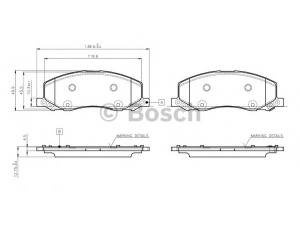 BOSCH 0 986 TB3 108 stabdžių trinkelių rinkinys, diskinis stabdys 
 Techninės priežiūros dalys -> Papildomas remontas
13237752, 13237752