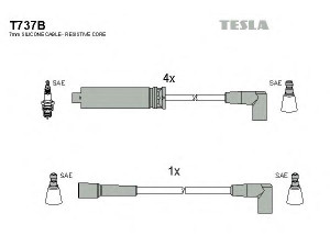 TESLA T737B uždegimo laido komplektas 
 Kibirkšties / kaitinamasis uždegimas -> Uždegimo laidai/jungtys
12087927, 92060980, 12087927, 92060980
