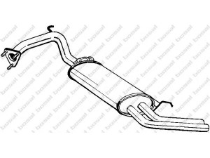 BOSAL 163-457 galinis duslintuvas 
 Išmetimo sistema -> Duslintuvas
18307-SB2-942