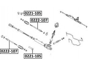 ASVA 0222-107 vidinė skersinė vairo trauklė 
 Vairavimas -> Vairo mechanizmo sujungimai
48521-0C005, 48521-0C025, 48521-40D25
