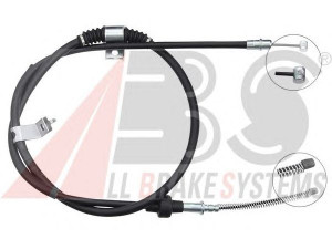 A.B.S. K12082 trosas, stovėjimo stabdys 
 Stabdžių sistema -> Valdymo svirtys/trosai
4820A025