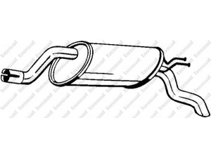 BOSAL 148-309 galinis duslintuvas 
 Išmetimo sistema -> Duslintuvas
46 757 980, 46 757 981, 46 801 284