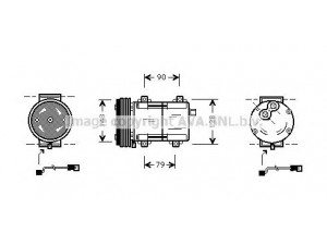 AVA QUALITY COOLING FDAK283 kompresorius, oro kondicionierius 
 Oro kondicionavimas -> Kompresorius/dalys
1108744, 97VW19D629AA