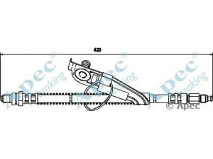 APEC braking HOS3293 stabdžių žarnelė 
 Stabdžių sistema -> Stabdžių žarnelės
1021841, 1066801, 1109679, 96FB2078CG