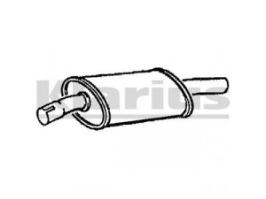 KLARIUS 210300 vidurinis duslintuvas 
 Išmetimo sistema -> Duslintuvas
172187, 173101, ZF07710074, 7579129