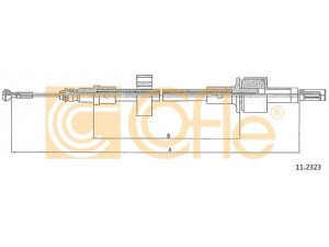 COFLE 11.2323 sankabos trosas 
 Dviratė transporto priemonės -> Kabeliai ir tachometro velenaai -> Sankabos trosas
6492352, 6779979, 91AB7K553EA