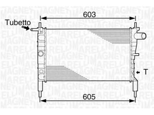 MAGNETI MARELLI 350213831000 radiatorius, variklio aušinimas 
 Aušinimo sistema -> Radiatorius/alyvos aušintuvas -> Radiatorius/dalys
1300112, 1300113, 1300140, 1300154