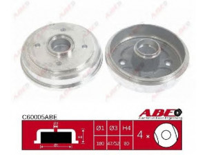 ABE C60005ABE stabdžių būgnas 
 Stabdžių sistema -> Būgninis stabdys -> Stabdžių būgnas
96316636, 96316636