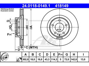 ATE 24.0118-0149.1 stabdžių diskas 
 Dviratė transporto priemonės -> Stabdžių sistema -> Stabdžių diskai / priedai
F151-26-251, F151-26-251A