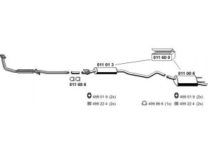 ERNST 050178 išmetimo sistema 
 Išmetimo sistema -> Išmetimo sistema, visa