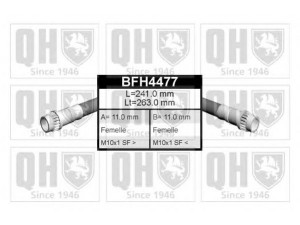 QUINTON HAZELL BFH4477 stabdžių žarnelė 
 Stabdžių sistema -> Stabdžių žarnelės
FBH 6213, 77 04 001 950, 77 04 001 954