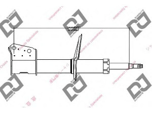 DJ PARTS DS1431GS amortizatorius 
 Pakaba -> Amortizatorius
5000452403, 7700821058, 7700838055