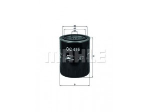 KNECHT OC 476 alyvos filtras 
 Filtrai -> Alyvos filtras
2631027200, 2631027200AR