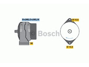 BOSCH 0 123 315 506 kintamosios srovės generatorius
F 930 900 010 030