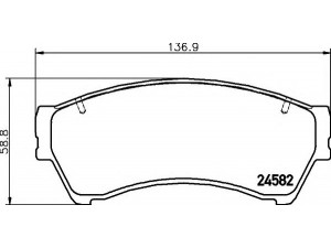 HELLA 8DB 355 013-701 stabdžių trinkelių rinkinys, diskinis stabdys 
 Techninės priežiūros dalys -> Papildomas remontas
6E5Z2001B, 6E5Z2001C, 9E5Z2001A