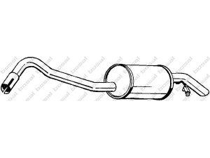 BOSAL 154-981 galinis duslintuvas 
 Išmetimo sistema -> Duslintuvas
1076527, 1076533, 1496893, 5029003