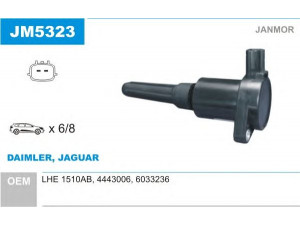 JANMOR JM5323 ritė, uždegimas 
 Kibirkšties / kaitinamasis uždegimas -> Uždegimo ritė
4443006, 6033236, LHE 1510AB