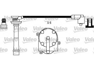 VALEO 346434 uždegimo laido komplektas 
 Kibirkšties / kaitinamasis uždegimas -> Uždegimo laidai/jungtys