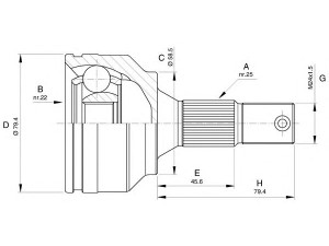 OPEN PARTS CVJ5530.10 jungčių komplektas, kardaninis velenas 
 Ratų pavara -> Sujungimai/komplektas
32725X, 32725X, 3272KY, 3272LA