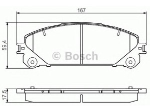 BOSCH 0 986 495 169 stabdžių trinkelių rinkinys, diskinis stabdys 
 Techninės priežiūros dalys -> Papildomas remontas
04465 48150, 04465 48160, 04465 48170