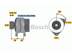 BOSCH 0 123 320 014 kintamosios srovės generatorius 
 Elektros įranga -> Kint. sr. generatorius/dalys -> Kintamosios srovės generatorius