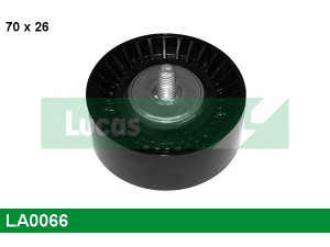 LUCAS ENGINE DRIVE LA0066 įtempiklio skriemulys, V formos rumbuotas diržas 
 Diržinė pavara -> V formos rumbuotas diržas/komplektas -> Įtempiklio skriemulys
