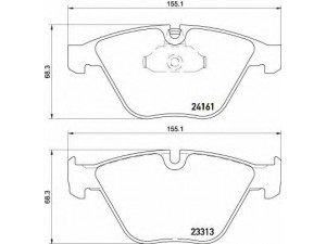 BREMBO P 06 081 stabdžių trinkelių rinkinys, diskinis stabdys 
 Techninės priežiūros dalys -> Papildomas remontas
34112288870, 34112288871, 34112288873