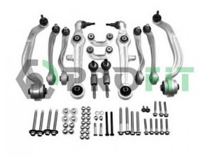 PROFIT 2306-0005 pakabos komplektas 
 Ašies montavimas/vairavimo mechanizmas/ratai -> Valdymo svirtis/pasukamosios svirties sujungimas -> Vairo trauklės (valdymo svirtis, išilginis balansyras, diago
4B3407151A, 4B3407151C, 4B3407151K