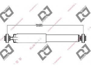DJ PARTS DS1446GT amortizatorius 
 Pakaba -> Amortizatorius
3344284, 3445924, 3445925, 3446881