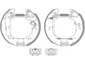 HELLA PAGID 8DB 355 004-681 stabdžių trinkelių komplektas 
 Techninės priežiūros dalys -> Papildomas remontas
1605981, 4501145, 4501146, 9161445