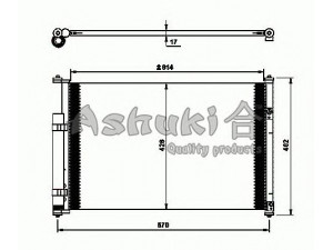 ASHUKI K460-15 kondensatorius, oro kondicionierius 
 Oro kondicionavimas -> Kondensatorius
95310-64J00