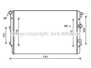 AVA QUALITY COOLING VW2362 radiatorius, variklio aušinimas 
 Aušinimo sistema -> Radiatorius/alyvos aušintuvas -> Radiatorius/dalys
5N0121253N
