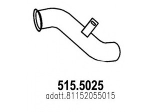 ASSO 515.5025 išleidimo kolektorius 
 Išmetimo sistema -> Išmetimo vamzdžiai
81152055015