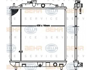 HELLA 8MK 376 792-701 radiatorius, variklio aušinimas
16400-BZ020