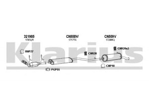 KLARIUS 180673U išmetimo sistema 
 Išmetimo sistema -> Išmetimo sistema, visa