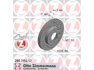 ZIMMERMANN 280.3154.52 stabdžių diskas 
 Stabdžių sistema -> Diskinis stabdys -> Stabdžių diskas
45251-SH0A00, 45251-SH1A00, 45251-SH3A00