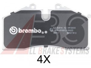 A.B.S. 36815S stabdžių trinkelių rinkinys, diskinis stabdys 
 Techninės priežiūros dalys -> Papildomas remontas
8A0698151D, 8A0698151F