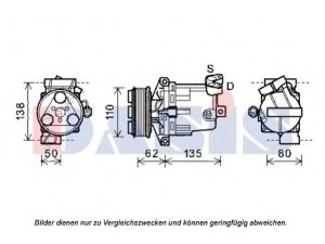 AKS DASIS 851925N kompresorius, oro kondicionierius 
 Oro kondicionavimas -> Kompresorius/dalys
92600CJ60B, 92600CJ60C