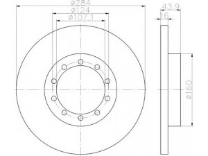 HELLA 8DD 355 118-521 stabdžių diskas 
 Stabdžių sistema -> Diskinis stabdys -> Stabdžių diskas
1488311, 8C1V2A315AA