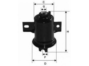 UNIFLUX FILTERS XB127 kuro filtras 
 Filtrai -> Kuro filtras
25313810, 23300-69045